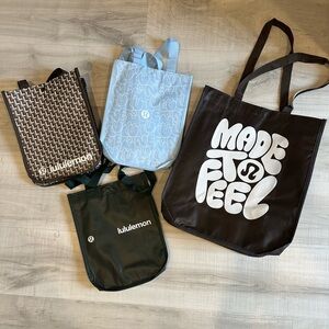 Lot of 4 lululemon Bag Totes